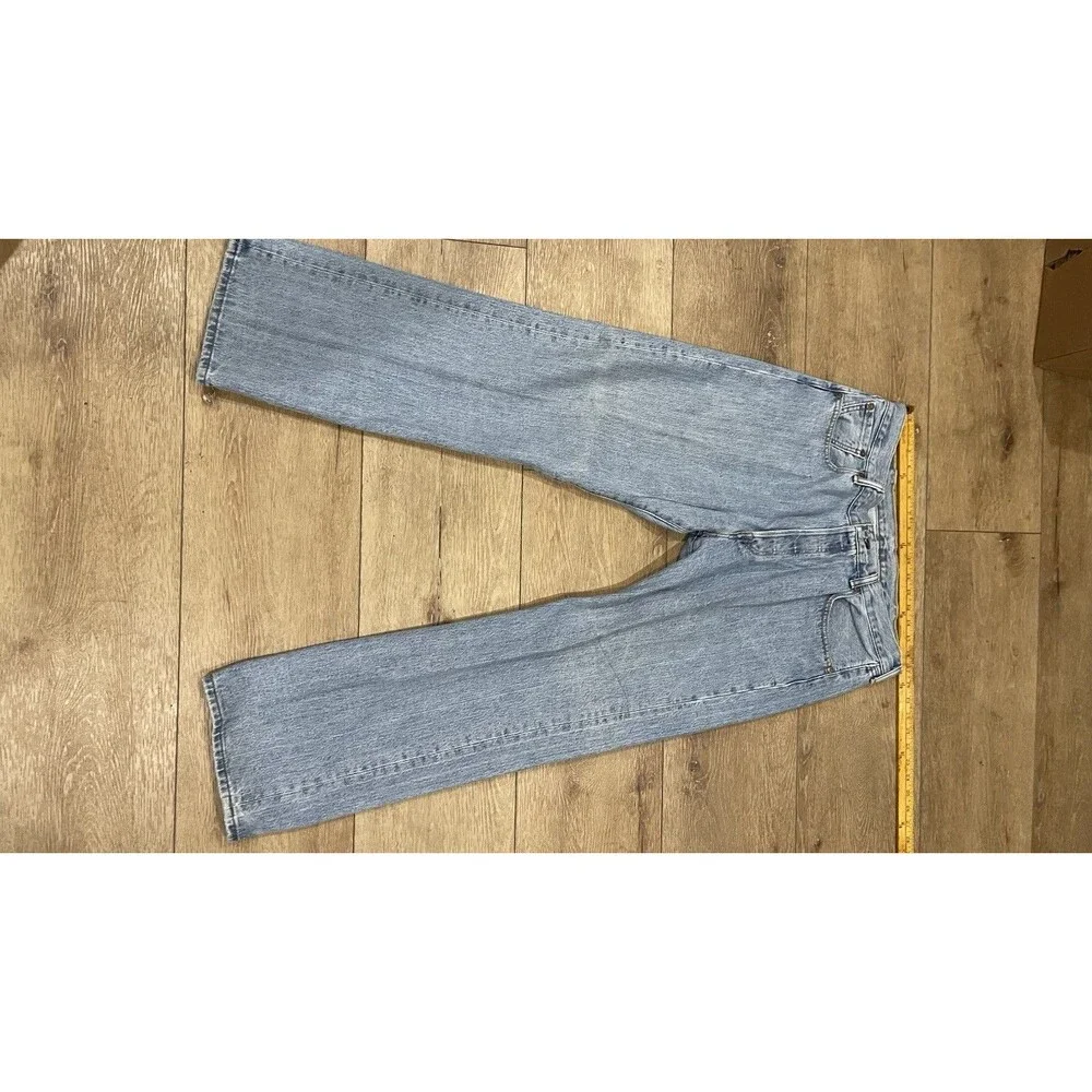 Vintage 80s Levi’s 501xx Button Fly Jeans Straight Leg 38x30 Light Wash Denim
